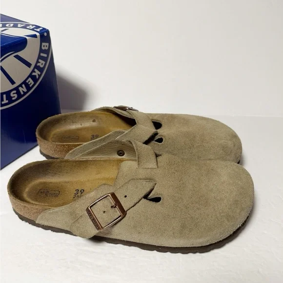 Birkenstock Softbed Suede Leather Mules Women’s Sandals - Picture 3 of 8